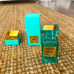 Empty Tom Ford Sole Di Positano bottle and box
